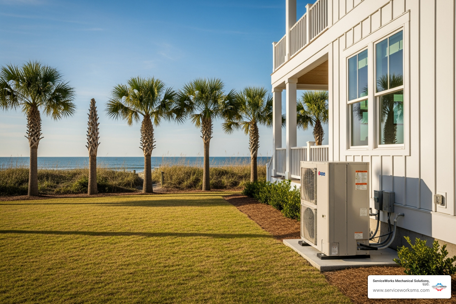 heat pump installation at a coastal home in Myrtle Beach SC - heat pump installation in myrtle beach, sc