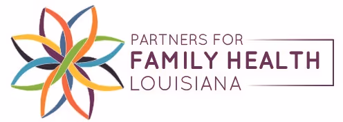 Louisiana Partnership for Children's Behavioral Health horizontal full-color logo.