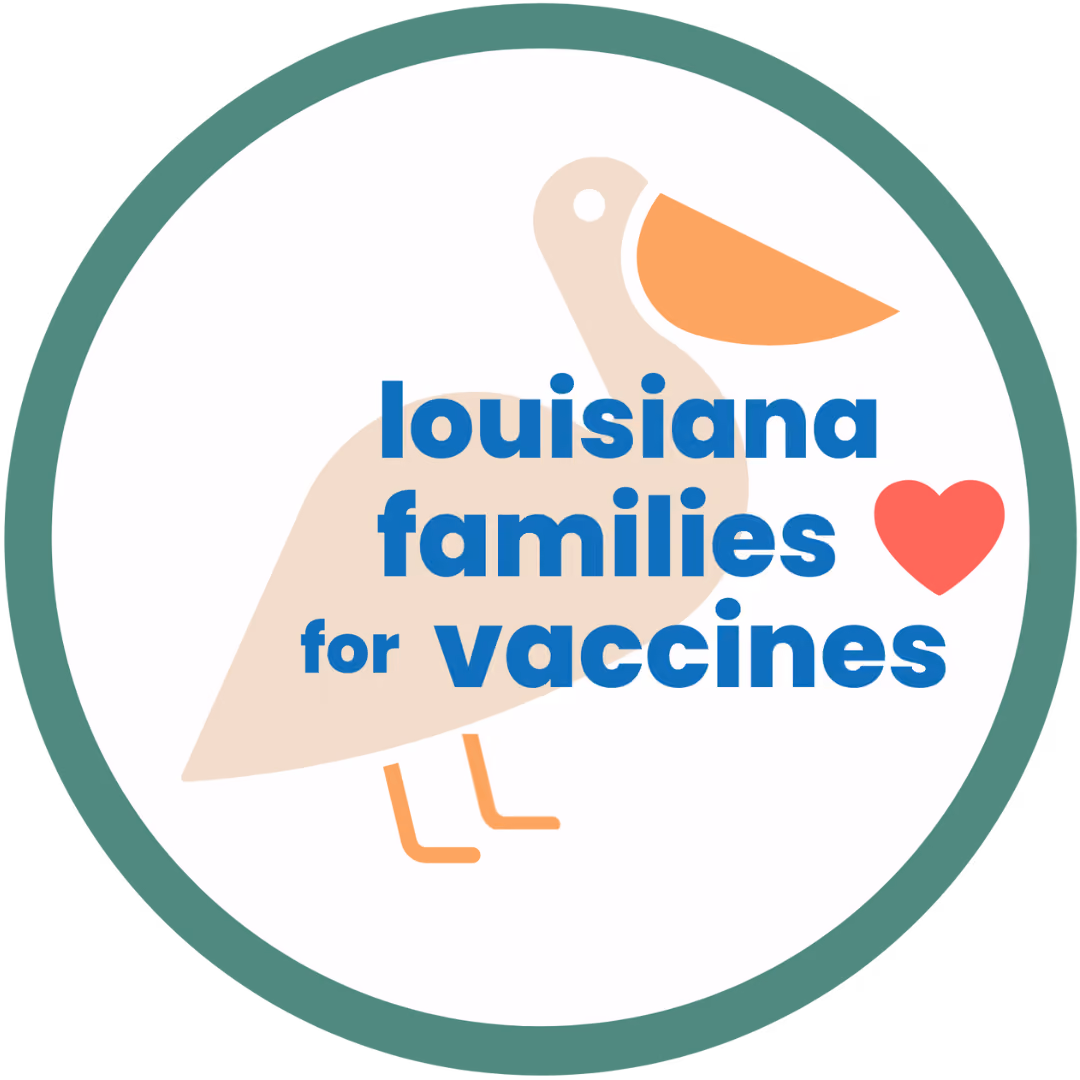 Louisiana Families for Vaccines logo, 2026 Pediatrics from the Parishes Conference Sponsor