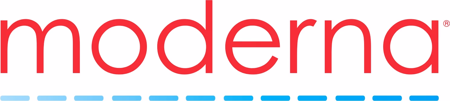 Red Moderna logo. 2026 Pediatrics from the Parishes Conference Sponsor