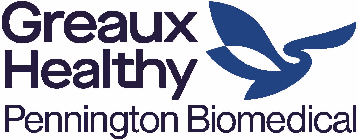 Greaux Healthy Pennington Biomedical logo, 2026 Pediatrics from the Parishes Conference Sponsor