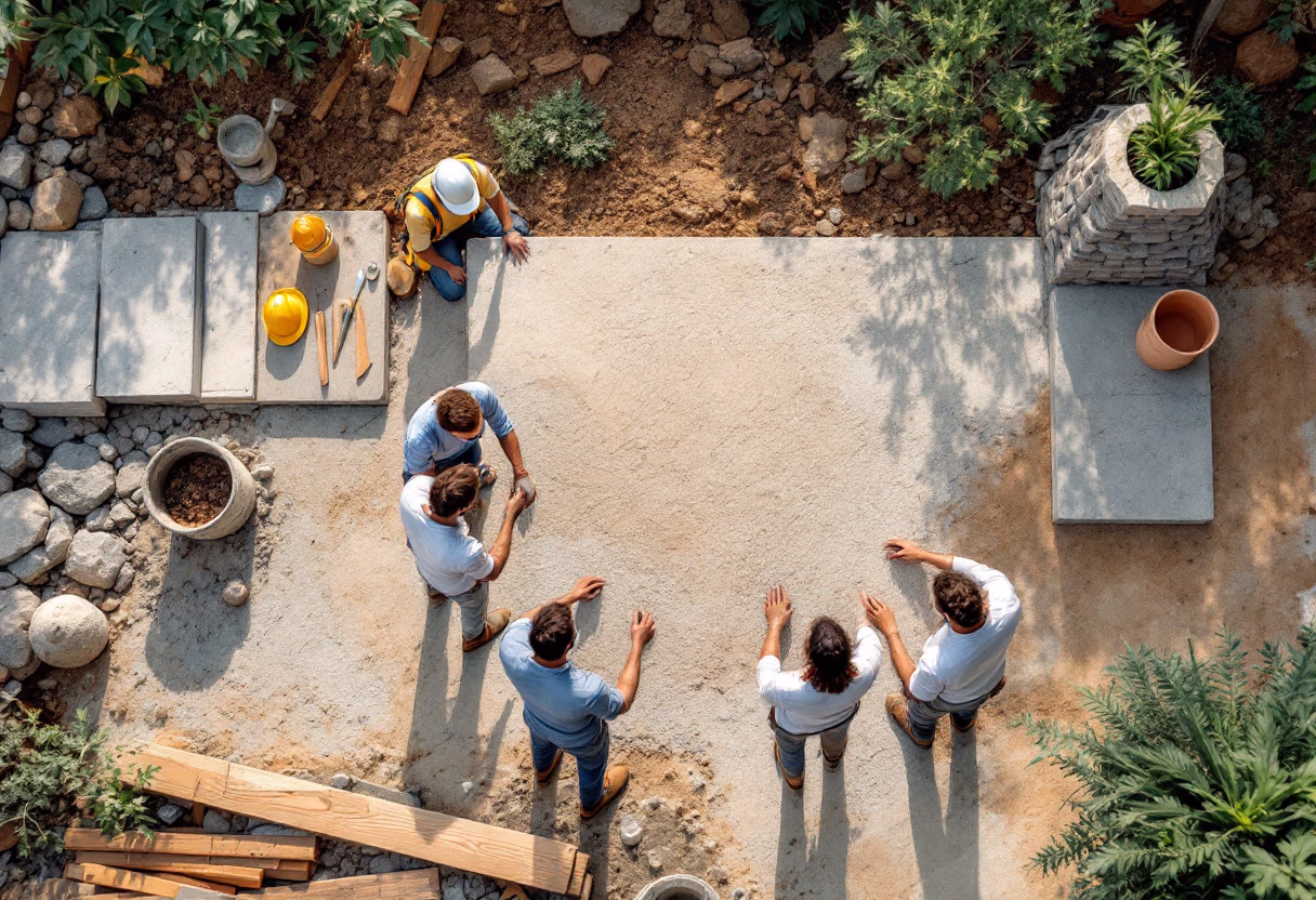 [team in action for general contractor]