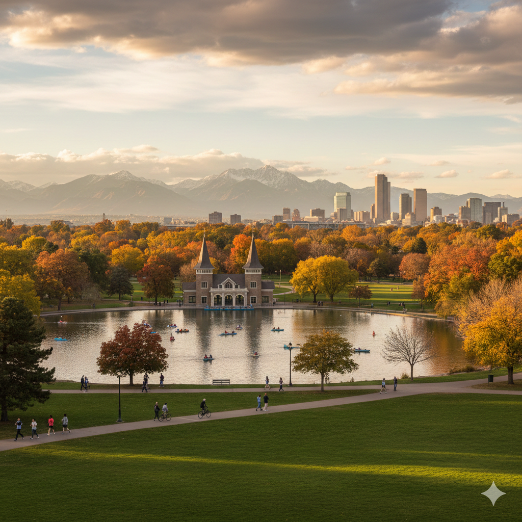 a skyline view of wash park