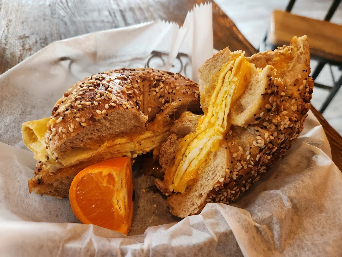 Egg and cheese traveler