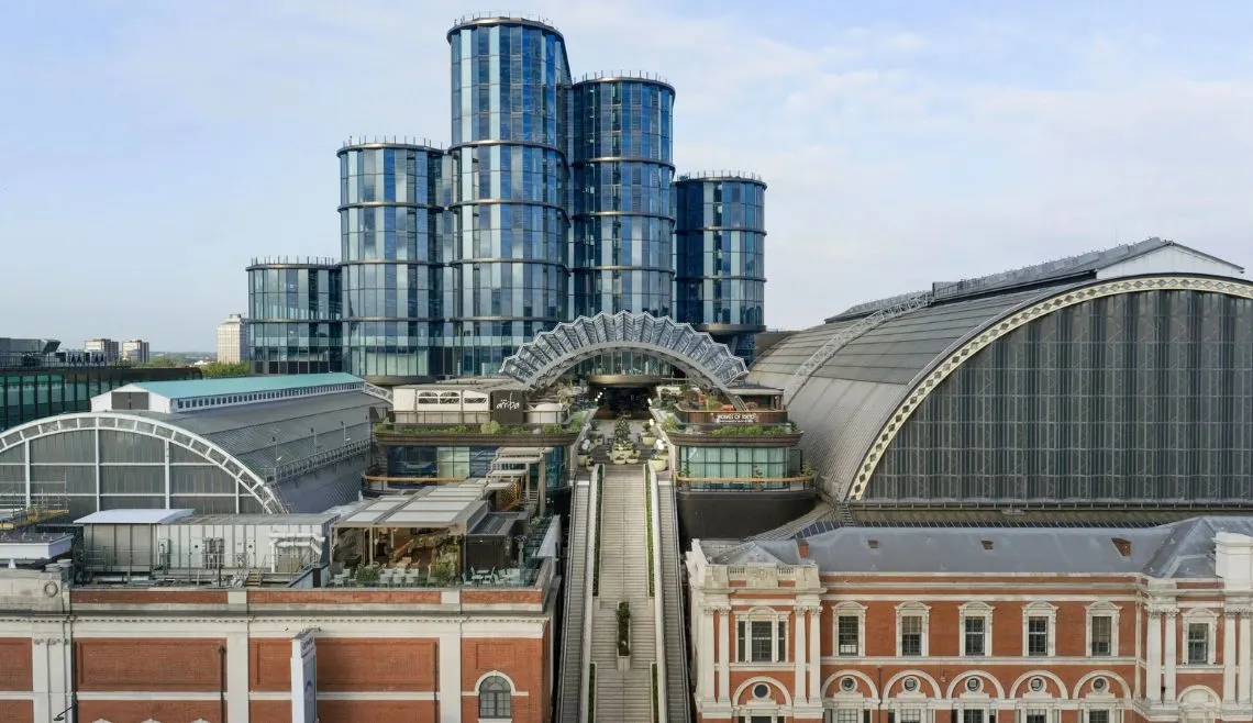 Olympia facade landscape - Courtesy of Olympia in partnership with Heatherwick May 26.