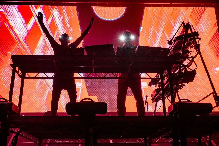 Orbital performing live, photo credit - Manja Williams.