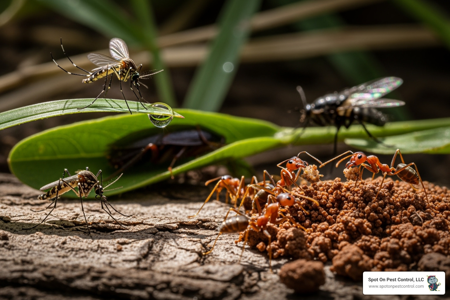 Common Texas pests like mosquitoes and fire ants - affordable pest control livingston tx