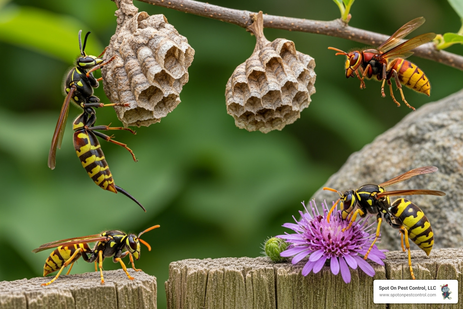 different common wasp types found in East Texas - wasp removal lufkin tx