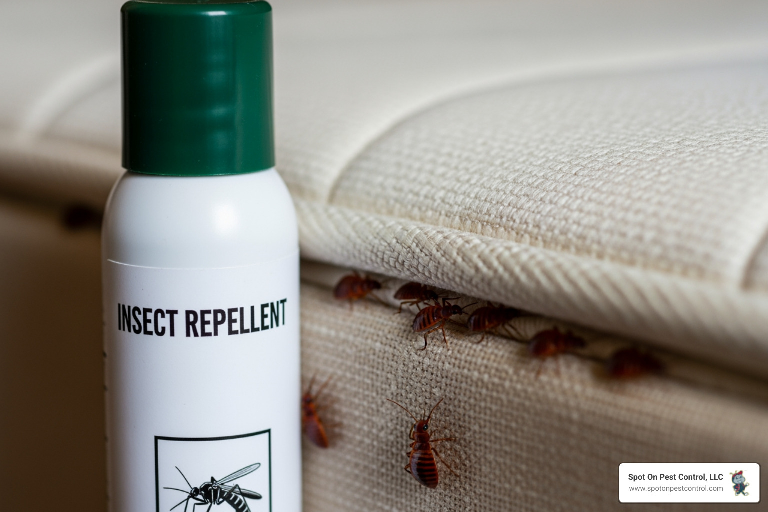 ineffective store-bought bug spray next to a mattress - Show me companies that specialize in bed bug removal in Lufkin, TX.