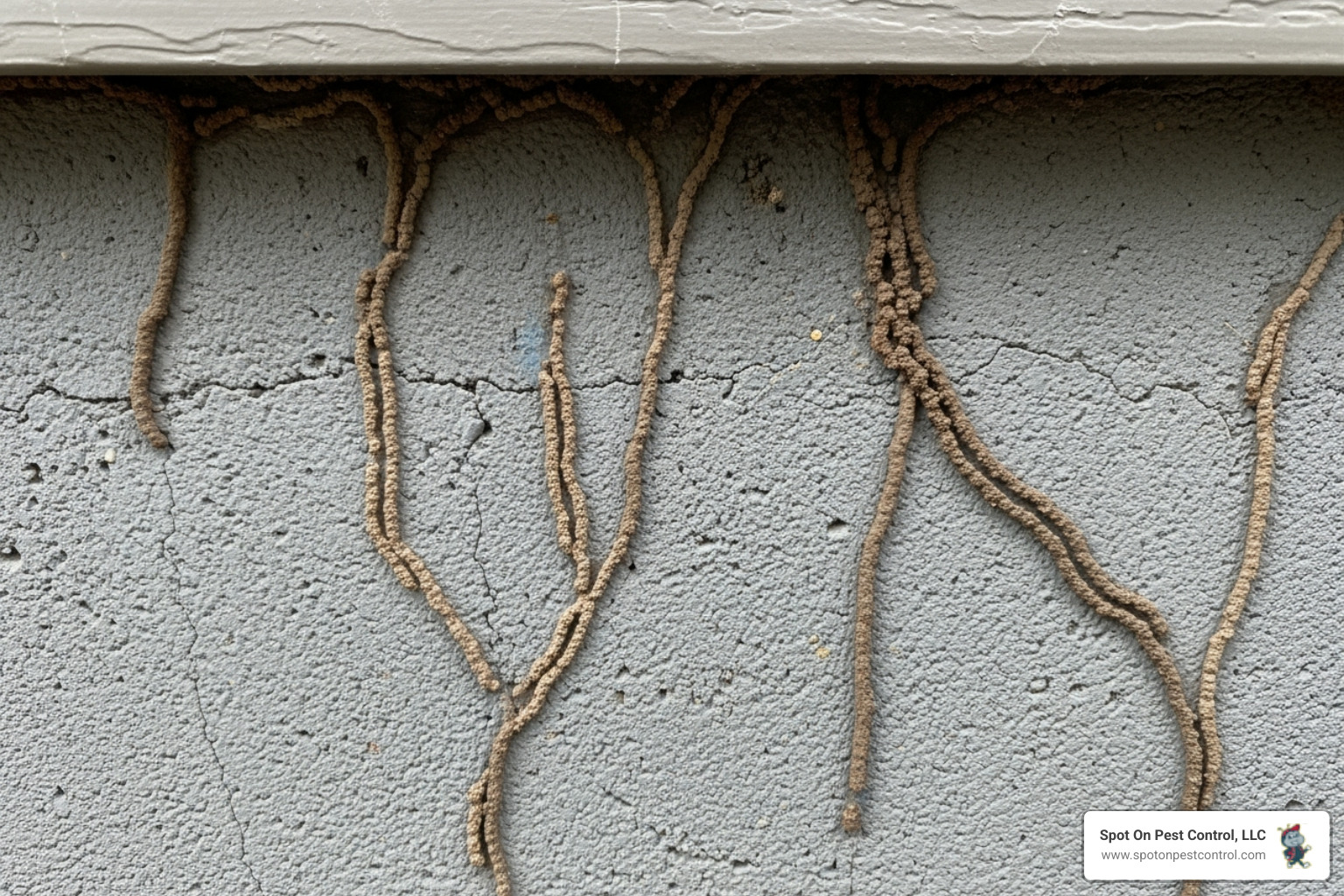 termite mud tubes on a home's foundation - best pest control zavalla tx