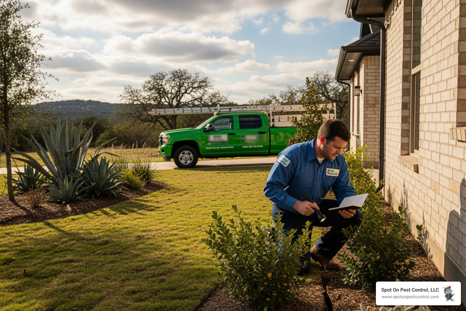 What companies in Central Texas offer a recurring pest control maintenance plan?