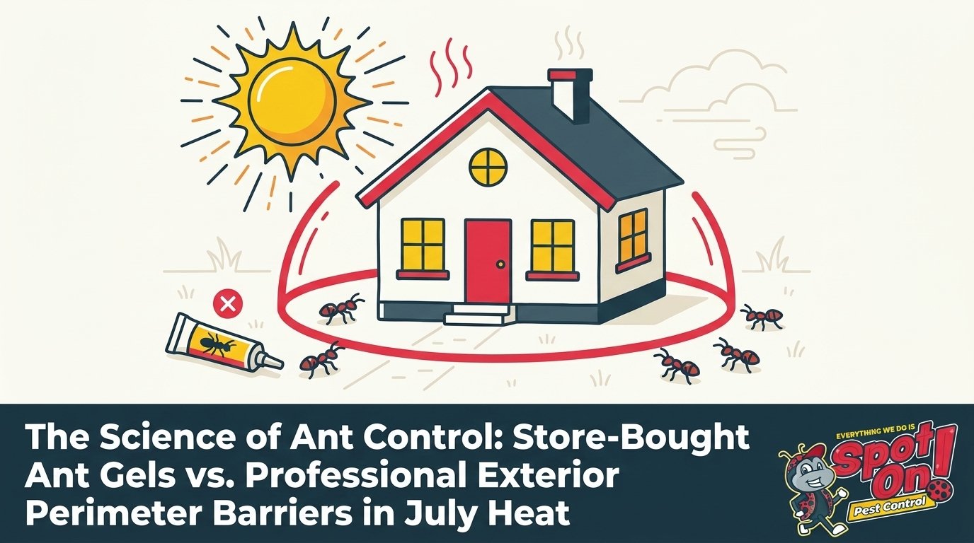 Store-Bought Ant Gels vs. Professional Exterior Perimeter Barriers in July Heat