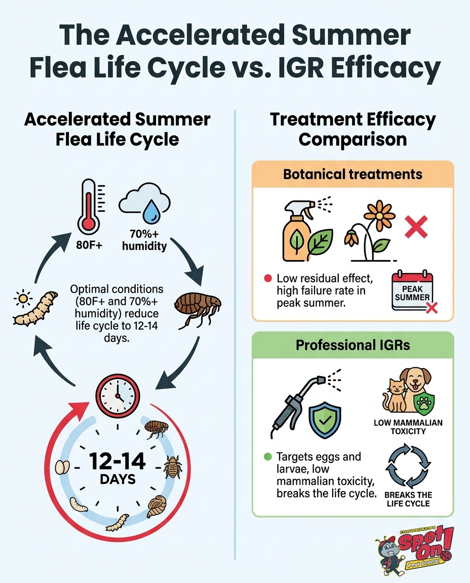 The Accelerated Summer Flea Life Cycle vs. IGR Efficacy