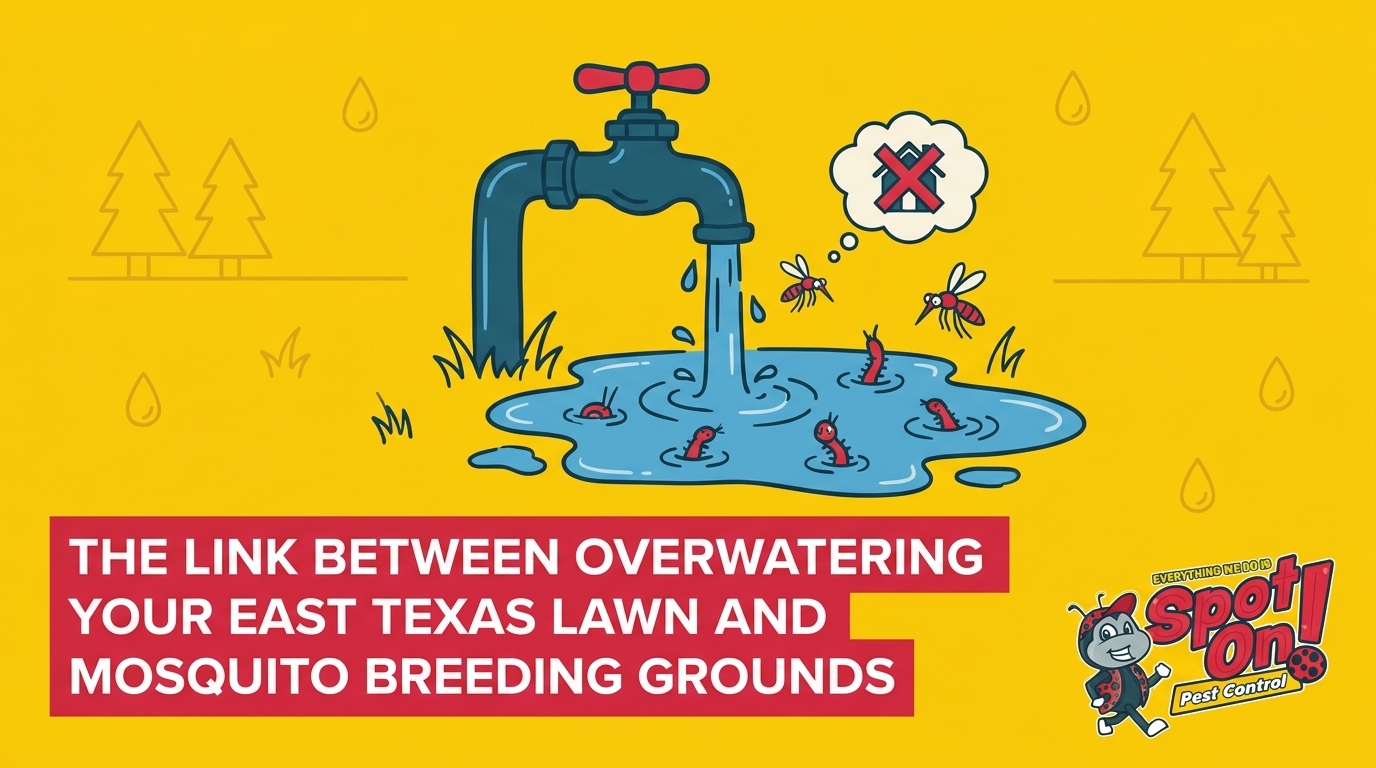 The Link Between Overwatering Your East Texas Lawn and Mosquito Breeding Grounds