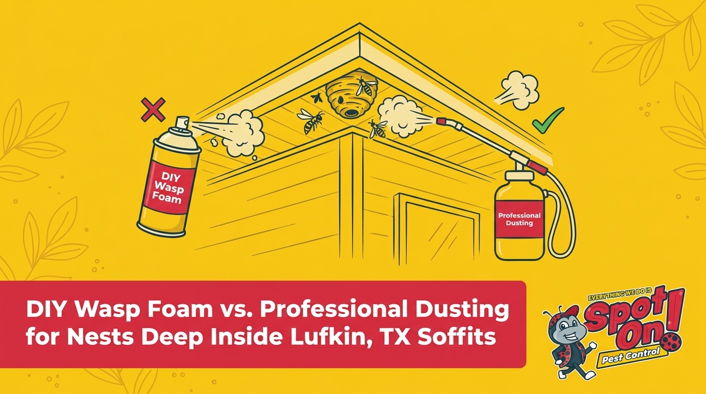 DIY Wasp Foam vs. Professional Dusting for Nests Deep Inside Lufkin Soffits