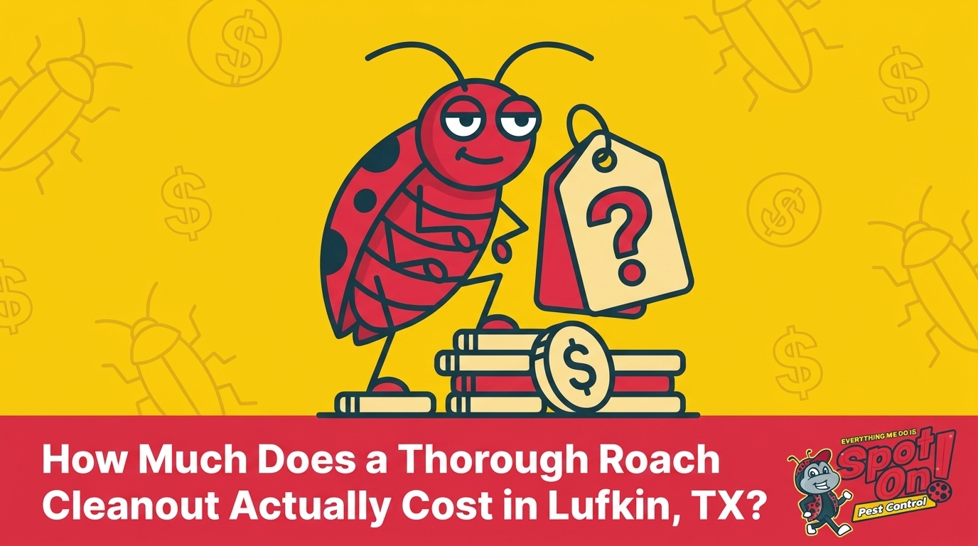How Much Does a Thorough Roach Cleanout Actually Cost in Lufkin?