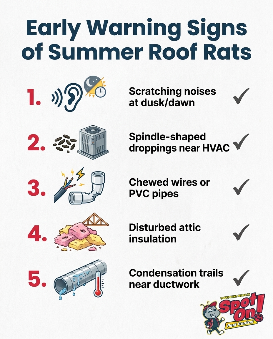 Early Warning Signs of Summer Roof Rats