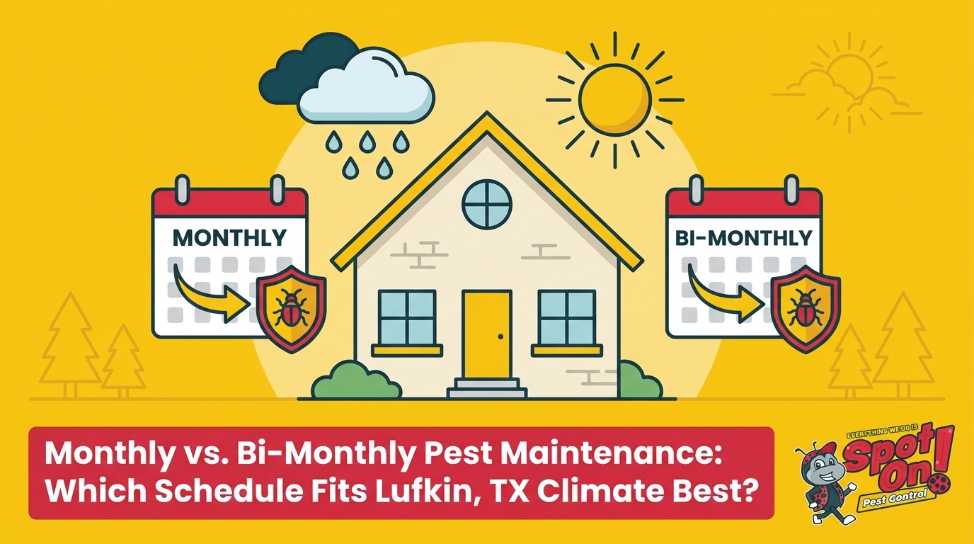 Monthly vs. Bi-Monthly Pest Maintenance: Which Schedule Fits Lufkin's Climate Best?