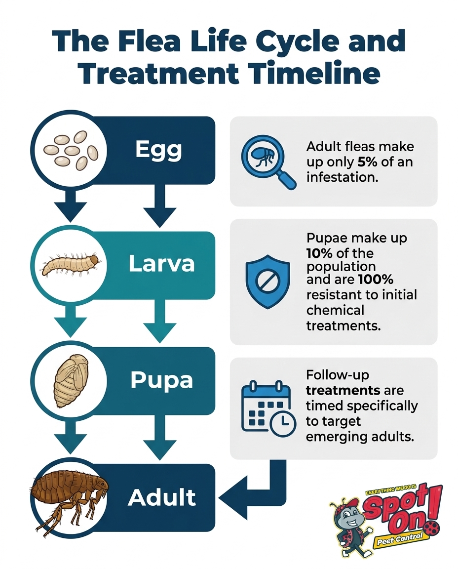 The Flea Life Cycle and Treatment Timeline