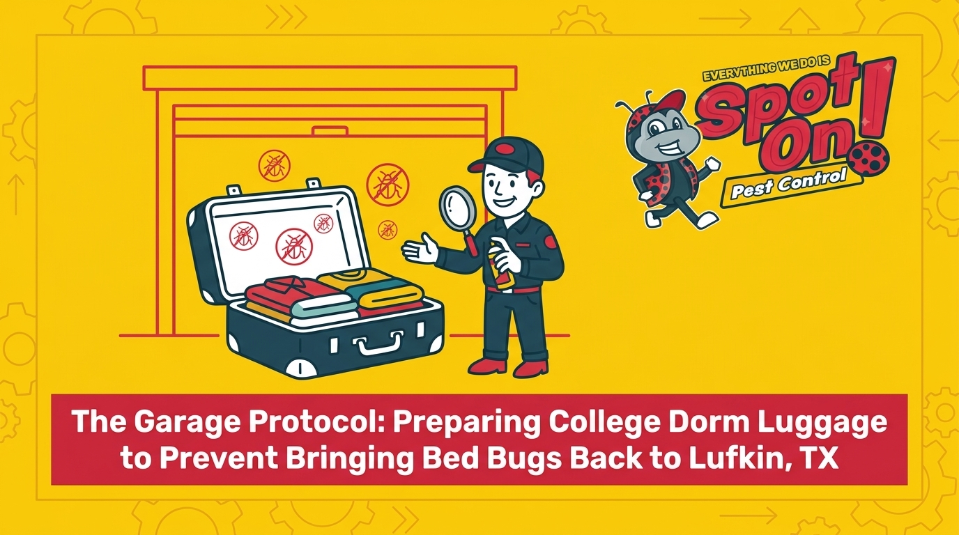 Preparing College Dorm Luggage to Prevent Bringing Bed Bugs Back to Lufkin