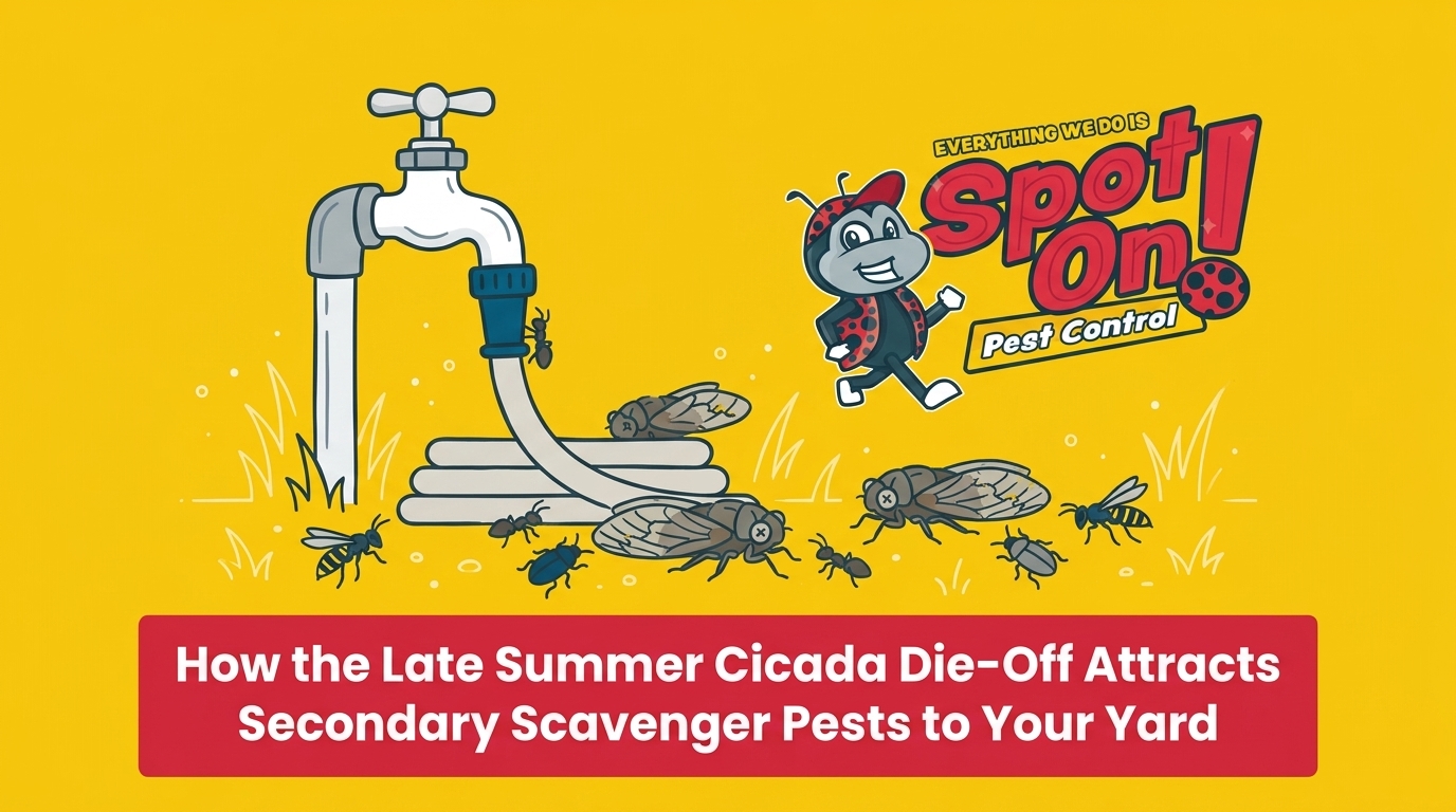 How the Late Summer Cicada Die-Off Attracts Secondary Scavenger Pests to Your Yard
