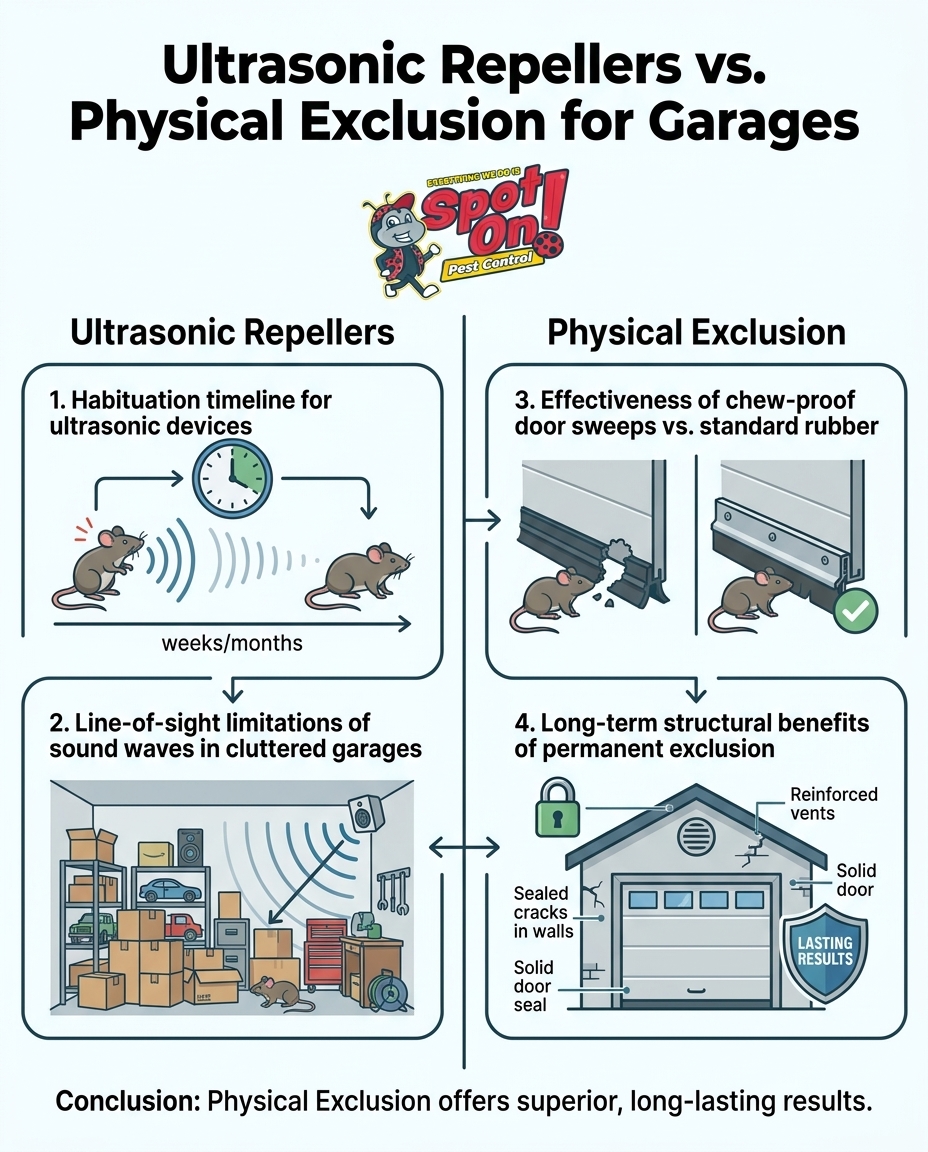 Ultrasonic Repellers vs. Physical Exclusion for Garages