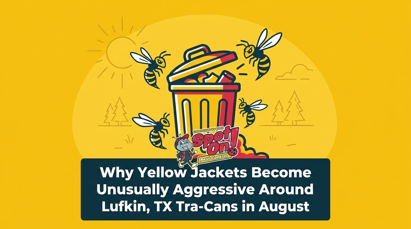 Why Yellow Jackets Become Unusually Aggressive Around Lufkin Trash Cans in August