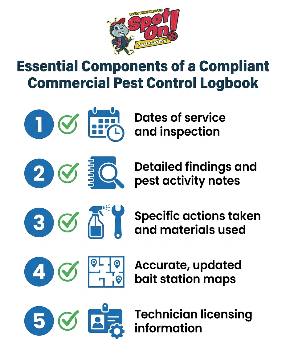 Essential Components of a Compliant Commercial Pest Control Logbook