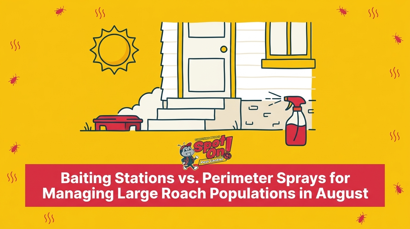Baiting Stations vs. Perimeter Sprays for Managing Large Roach Populations in August
