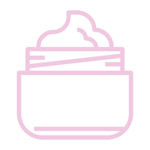 Line art icon of a jar of clinical cream.