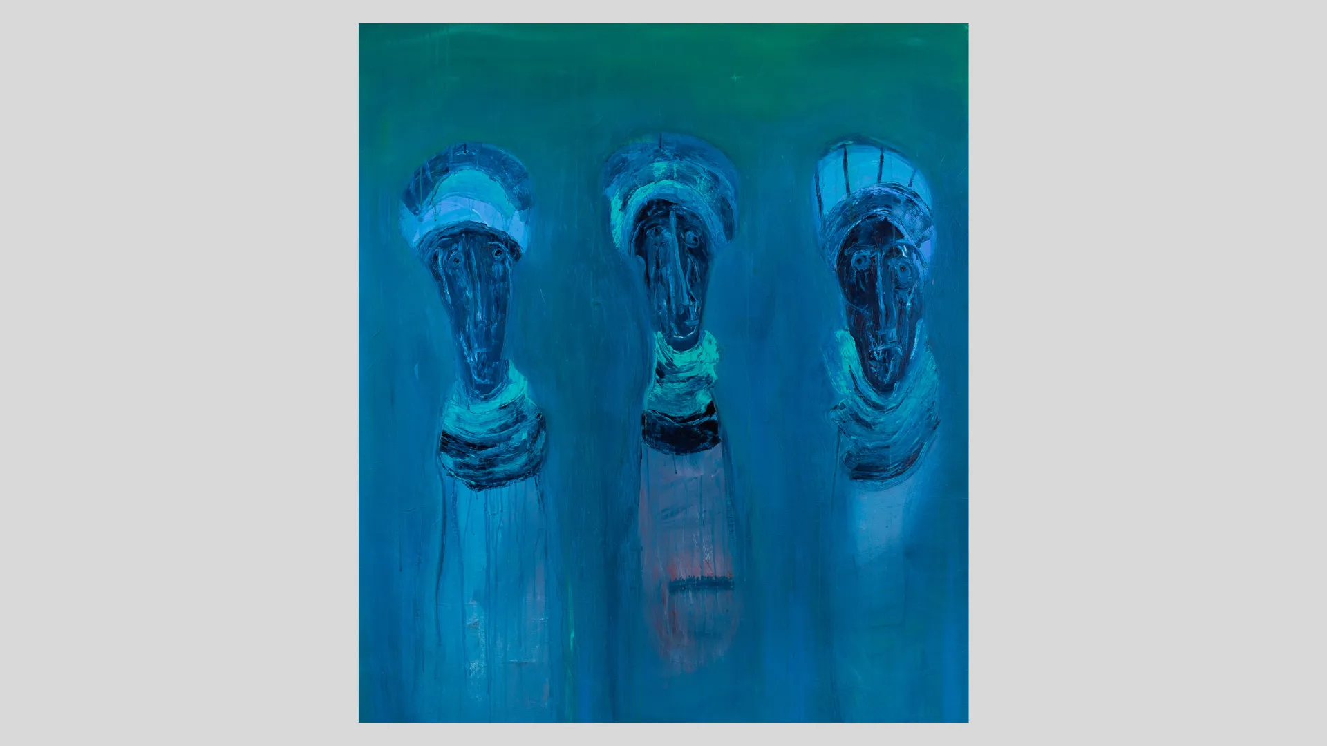 "the chill of distant lands", cover image, by Ulrik Schjerbeck, acryllic on canvas, 2025