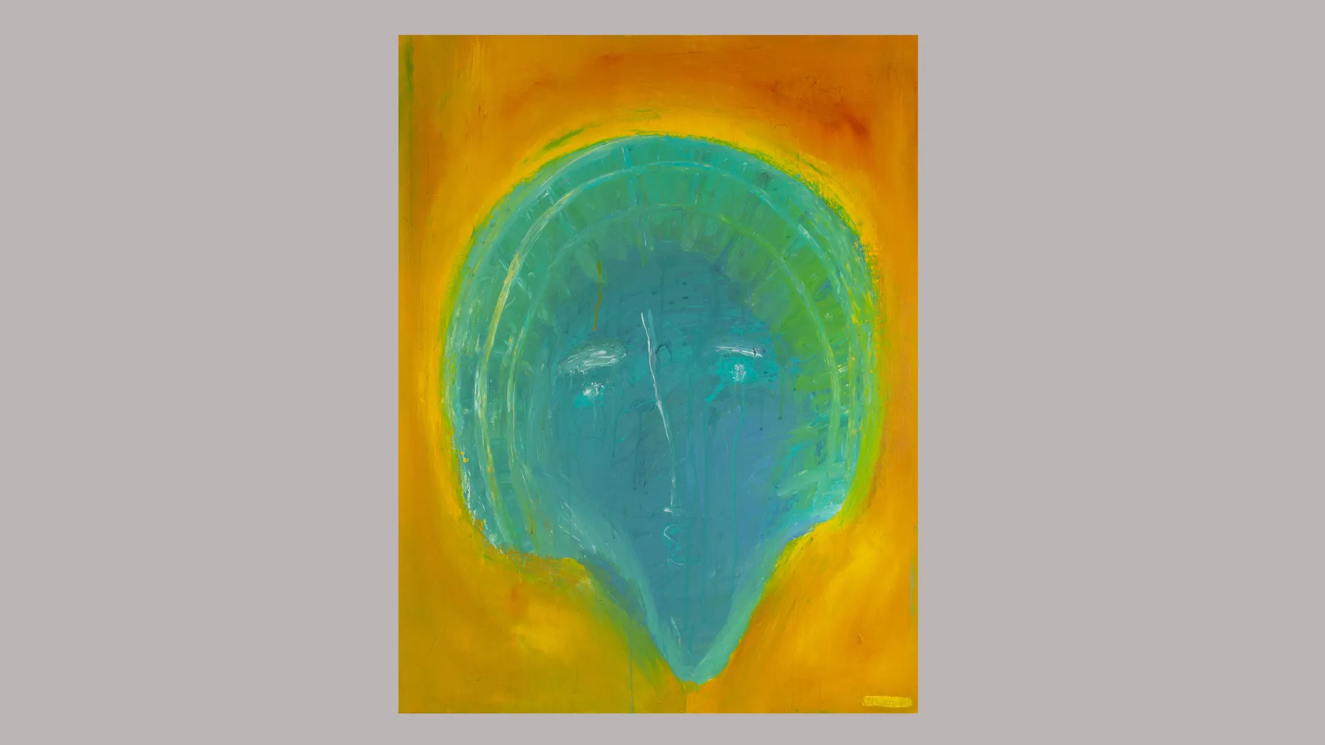 "frostbite", cover image, by Ulrik Schjerbeck, acryllic on canvas, 2025