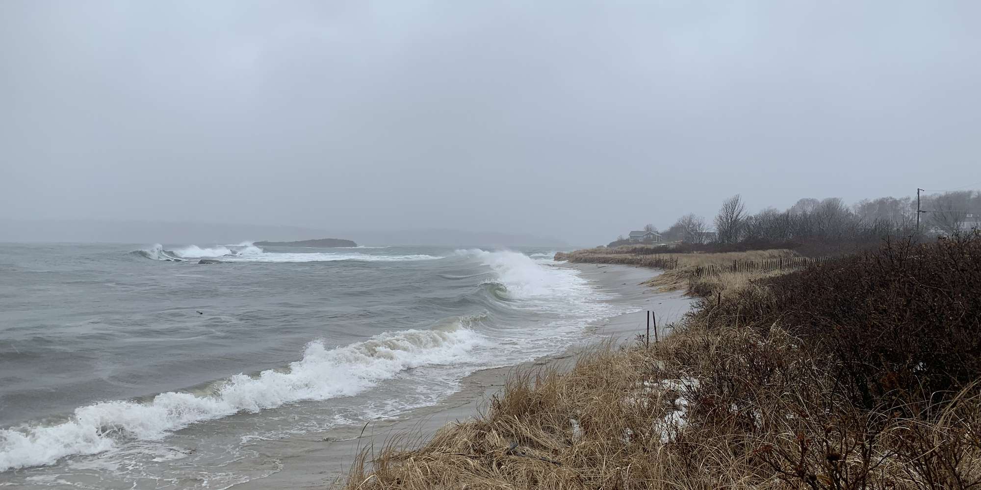 Nature scene: beach with waves