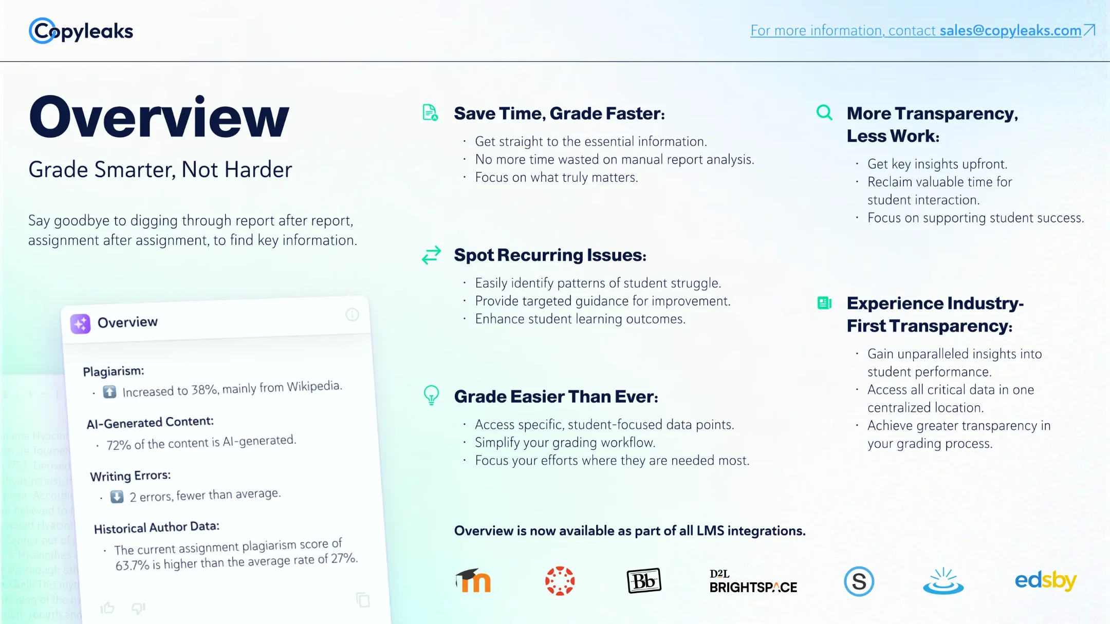 Overview feature 1-sheet