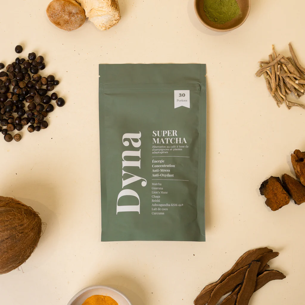 Avis Dyna : Le matcha de Nishio aux adaptogènes est-il le graal de la concentration ?