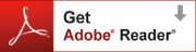 Adobe Reader logo with text 'Get Adobe Reader' and a downward arrow icon.