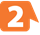 Orange speech bubble with the white number 2 inside.