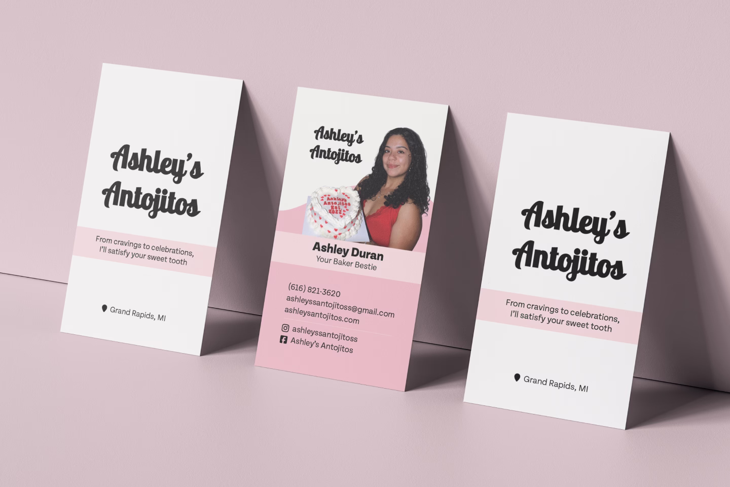 Ashley's Antojitos business cards