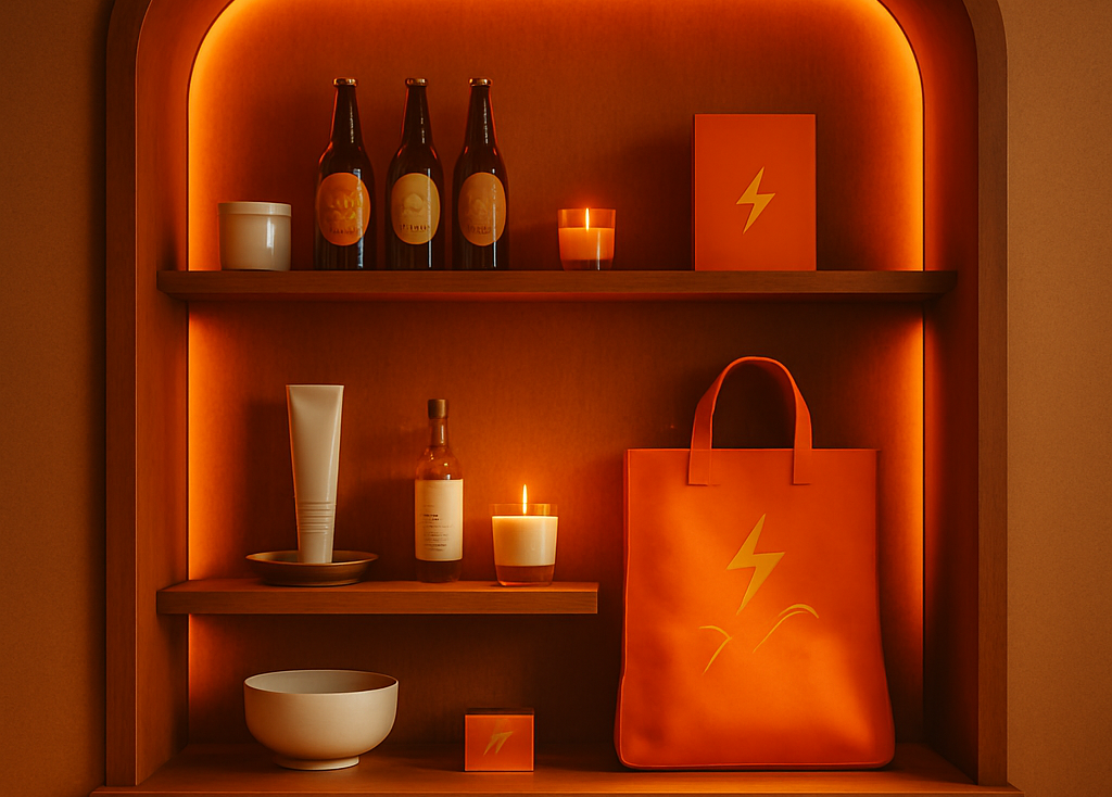 image of a beautifully set event (dining setup for a corporate event)