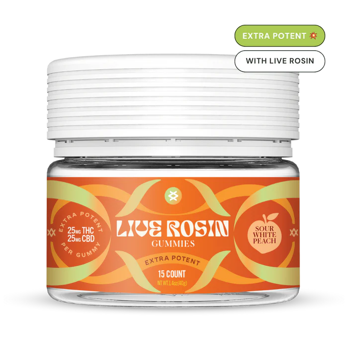 Our Shifters™ High Line of Live Rosin Delta-9 Gummies are expertly crafted using strain-specific Live Rosin, a fast-acting blend of Nano Delta-9 THC and CBD. Designed for those seeking high-dose effects, these gummies deliver a premium potent experience. Flavor: Sour White Peach
Strain Specific: Sativa / Mimosa
Extra Strength: 25mg Hemp Derived D9 THC