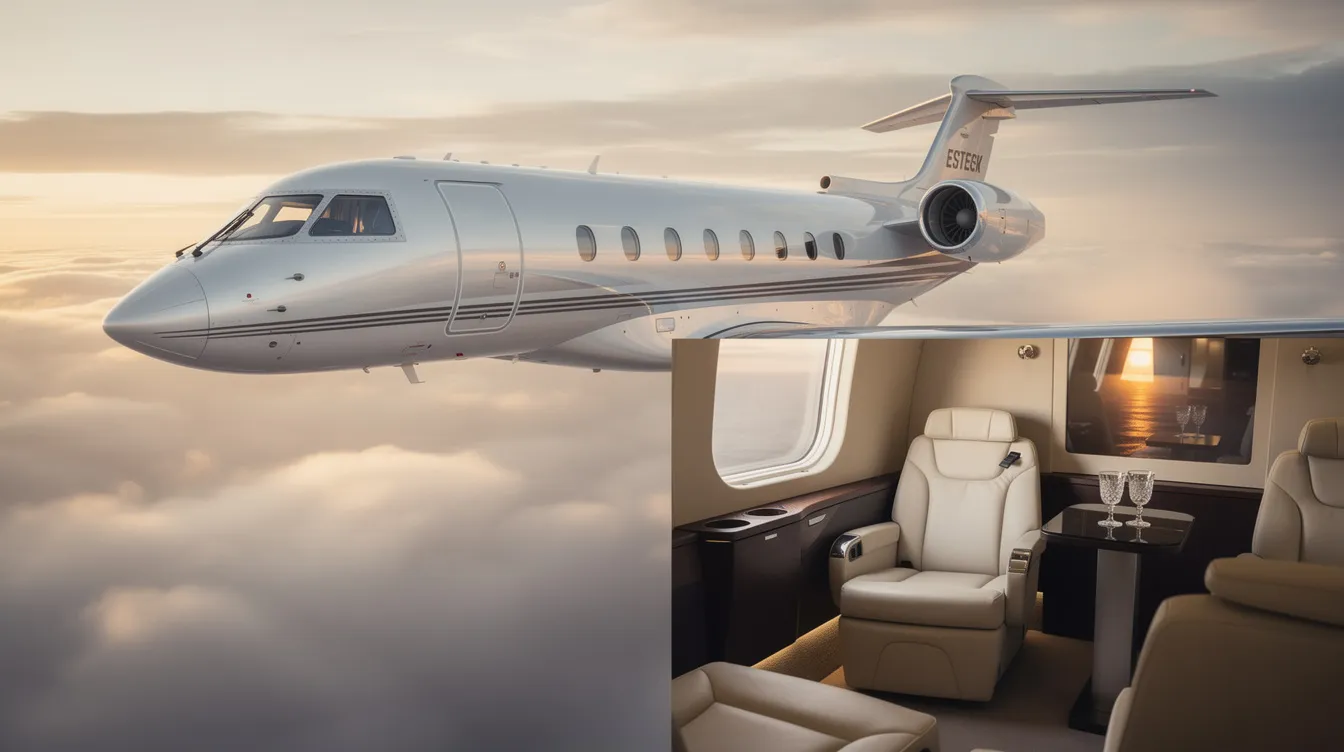 The image showcases a sleek private jet on the tarmac, ready for takeoff, symbolizing the luxury and convenience of private aviation. This aircraft represents options available for private jet charter, highlighting the ease of travel with private jet rentals and the associated costs like landing fees and charter flight rates.
