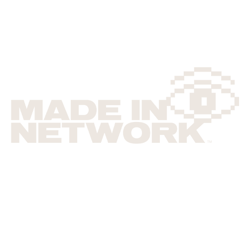 Made In Network logo in white png