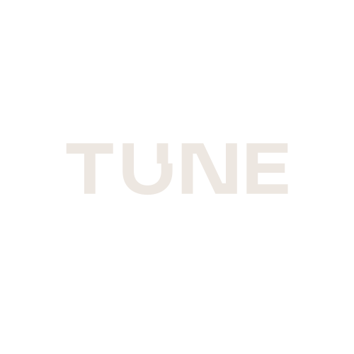 TUNE logo in white png
