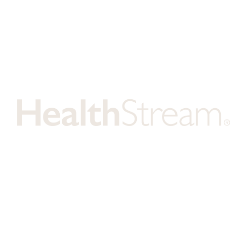 Healthstream logo in white png