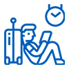 traveling waiting icon