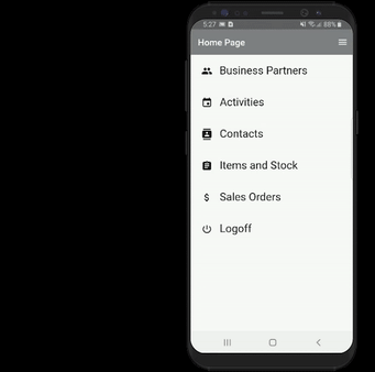 Mobile Sales App Gif