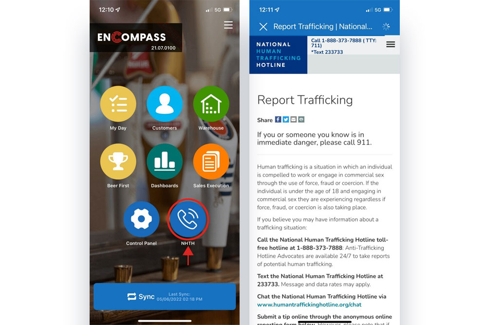 Combat-Human-Tafficking-Blog-App-Screen