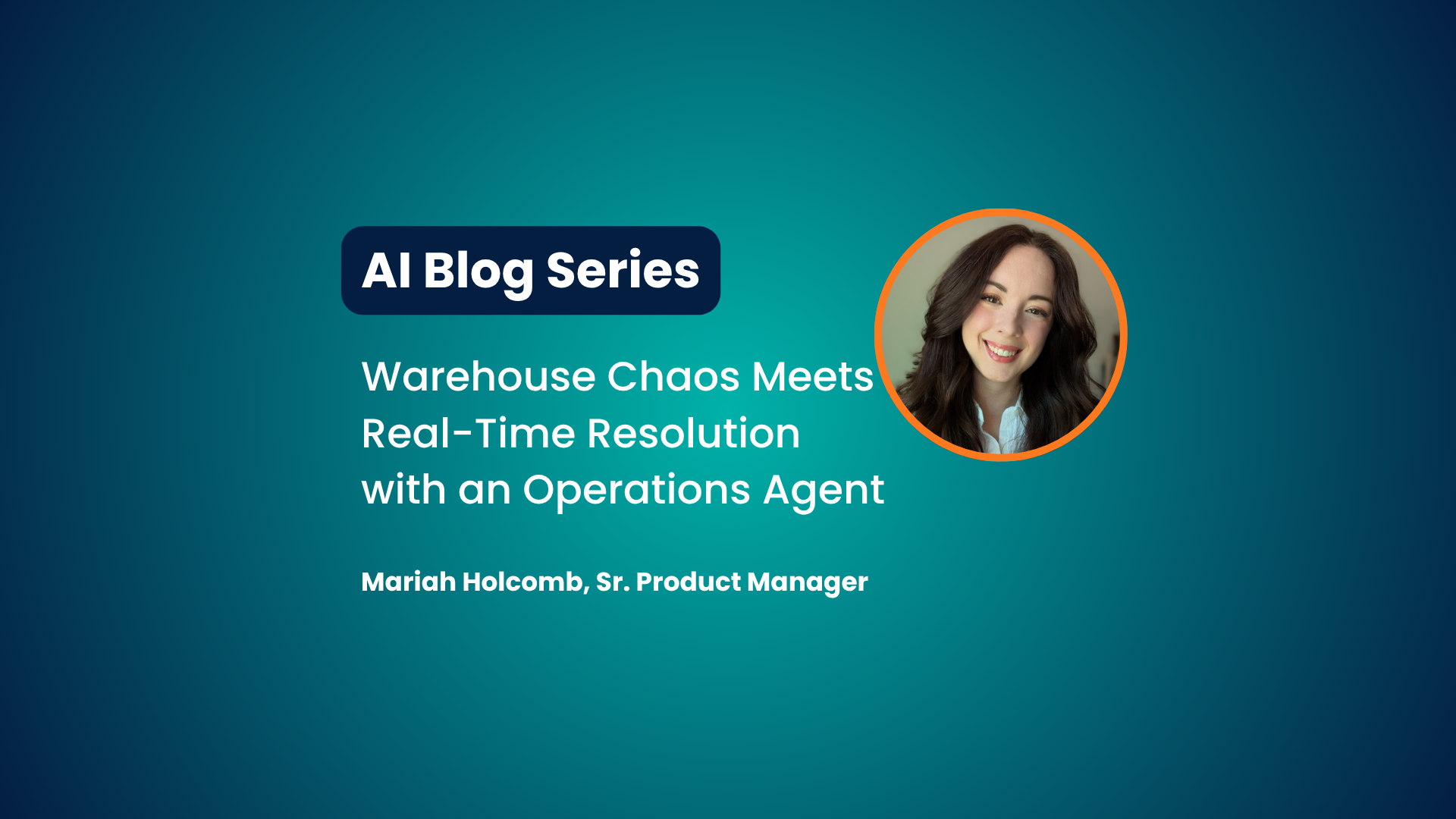 Warehouse Chaos Meets Real-Time Resolution with an Operations Agent