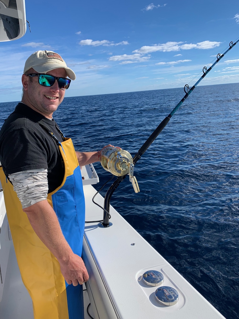 West Palm Beach evening marina operations Michael Quantrell reviewing reports