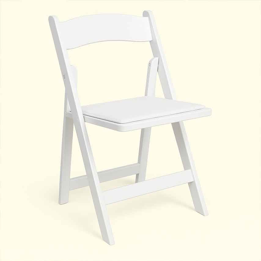 White Folding Garden chairs